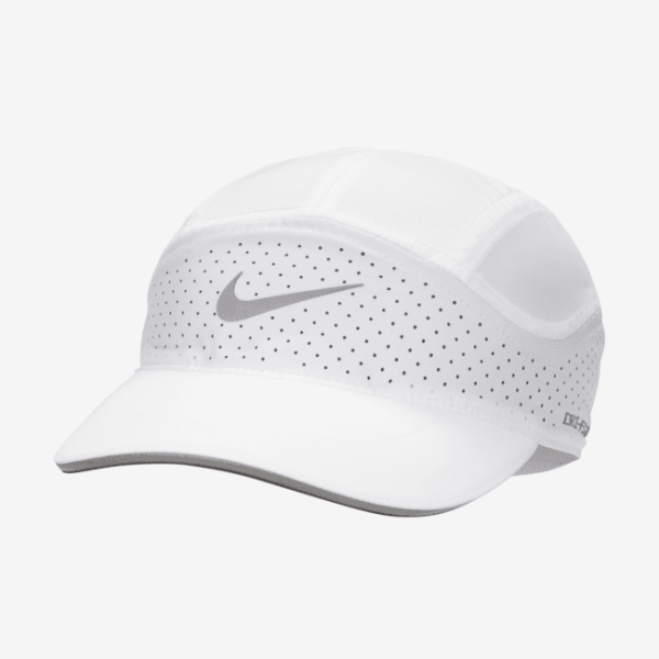 Ustruktureret Nike Dri-FIT ADV Fly-kasket med reflekterende design - hvid