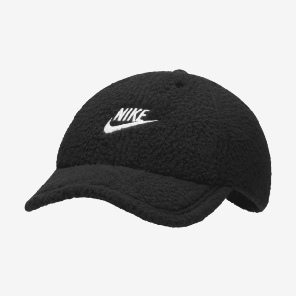 Nike Club Cap-kasket uden struktur med buet skygge - sort