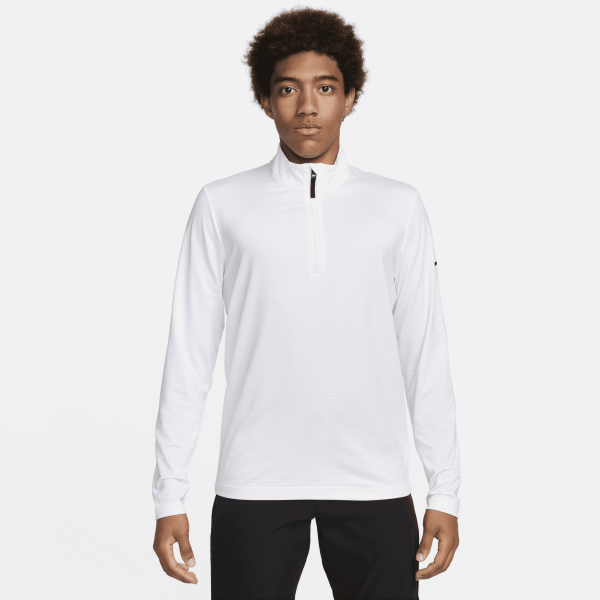 Nike Victory-Dri-FIT-golftrøje med 1/2 lynlås til mænd - hvid