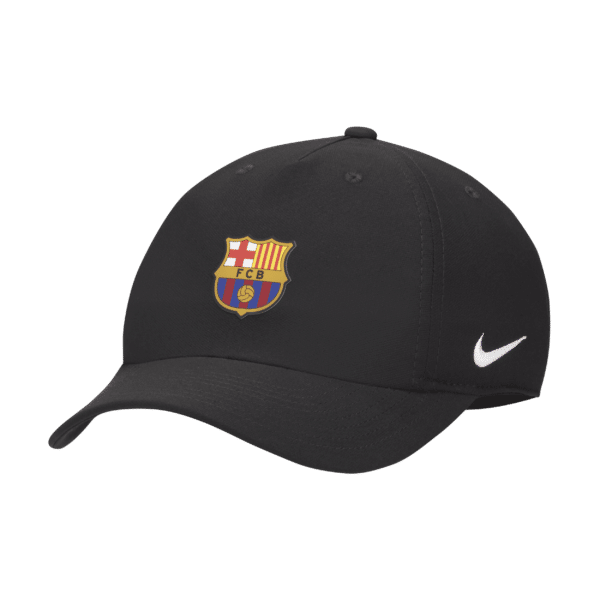 FC Barcelona Dri-FIT Club Nike Football-kasket uden struktur til større børn - sort