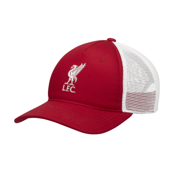 Liverpool FC Rise Nike Football-trucker-kasket til større børn - rød