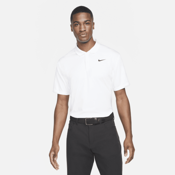 Nike Dri-FIT Victory-golfpolo til mænd - hvid