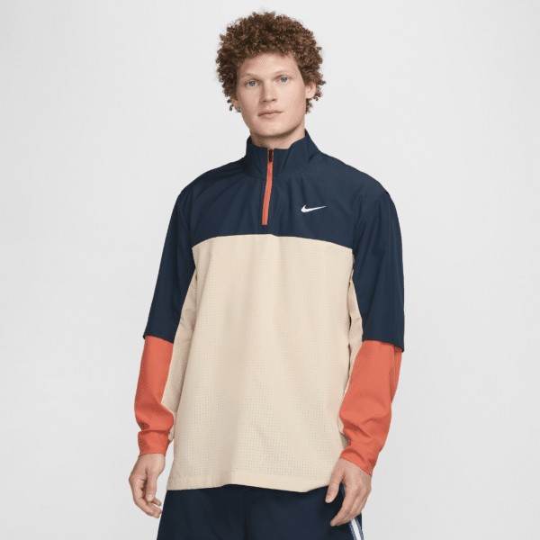 Nike Golf Club Dri-FIT-golfjakke med 1/2 lynlås til mænd - brun