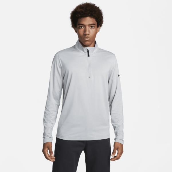 Nike Victory-Dri-FIT-golftrøje med 1/2 lynlås til mænd - grå