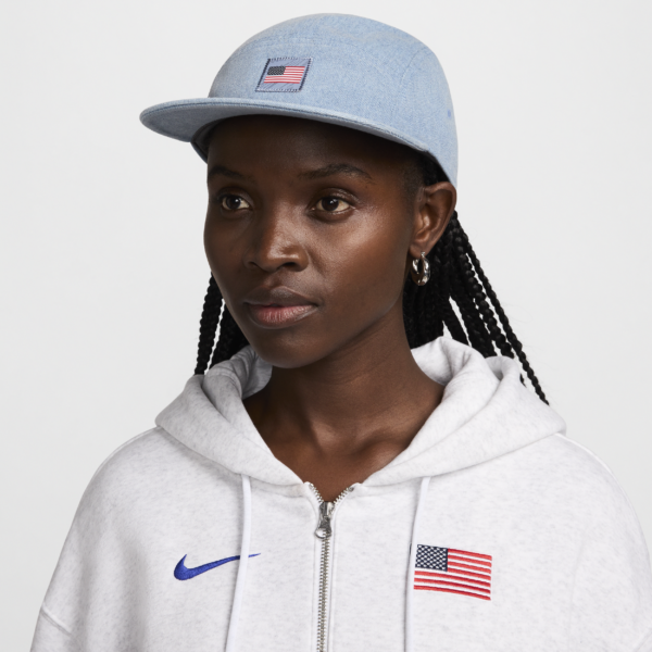 USA Fly Nike Dri-FIT-denimkasket - blå