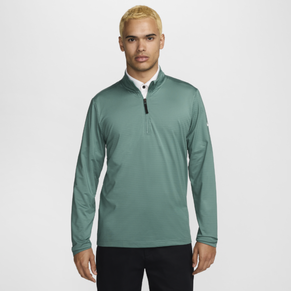 Nike Victory-Dri-FIT-golftrøje med 1/2 lynlås til mænd - grøn