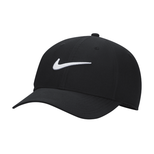 Struktureret Nike Dri-FIT Club Swoosh-kasket - sort