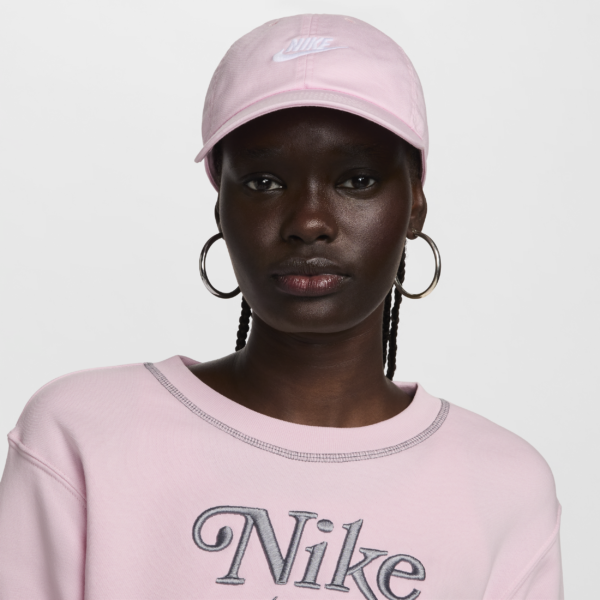 Ustruktureret Nike Club Futura Wash-kasket - Pink