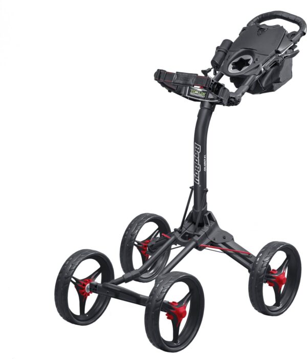 BagBoy Quad XL Golfvogn - Sort/Rød