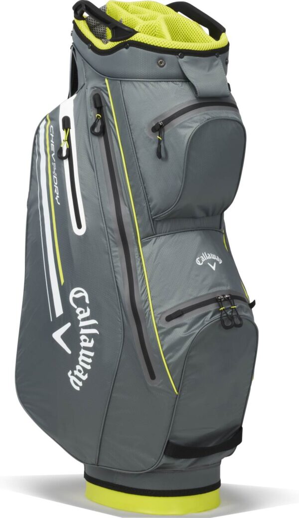 Callaway Chev Dry 14 Vandtæt Vognbag - Charcoal/Flo Yellow