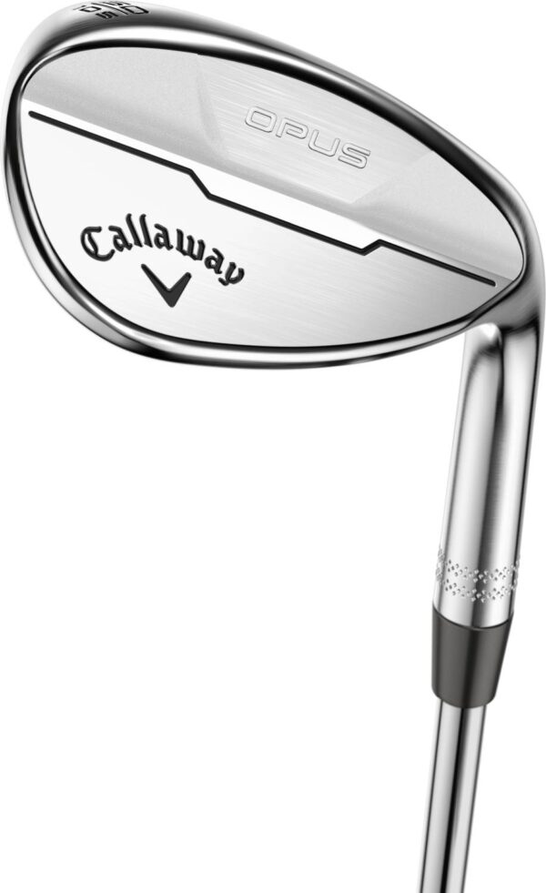 Callaway Opus Gap Wedge - Brushed Chrome - Venstre - 50.0° / 10° / S - True Temper Dynamic Gold Mid 115 Stiff S300 Stål