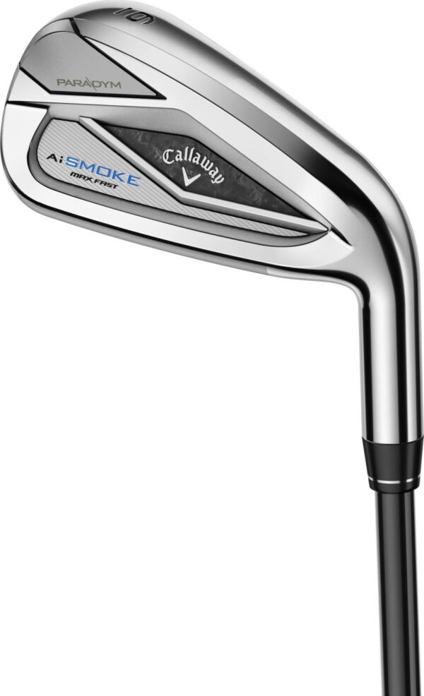 Callaway Paradym Ai Smoke Max Fast Dame Jernsæt - Chrome - Højre - 6 - Mitsubishi Chemical Eldio Blue/White 40 Dame Grafit