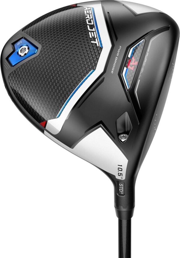 Cobra Aerojet Herre Driver - Sort - Venstre - 10.5° - Mitsubishi Chemical Kai´li Blue 60 Regular Grafit