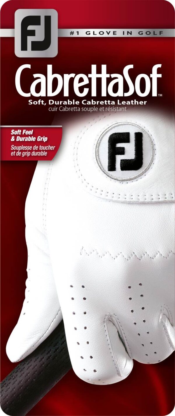 Footjoy Cabrettasof Læder Dame Golfhandske - Pearl - Højre - Str. M / L