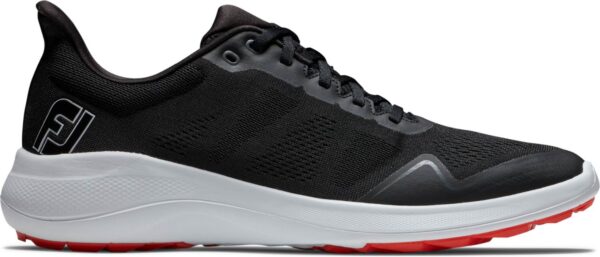 Footjoy Flex (2023) Herre Golfsko Uden Spikes - Black/White/Red - Str. 40 Normal