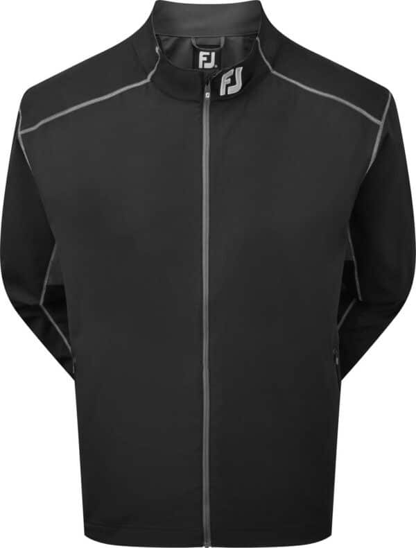 Footjoy Full-Zip Windshirt Herre Jakke - Black With Charcoal - Str. L