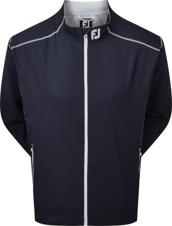 Footjoy Full-Zip Windshirt Herre Jakke - Navy With White - Str. L