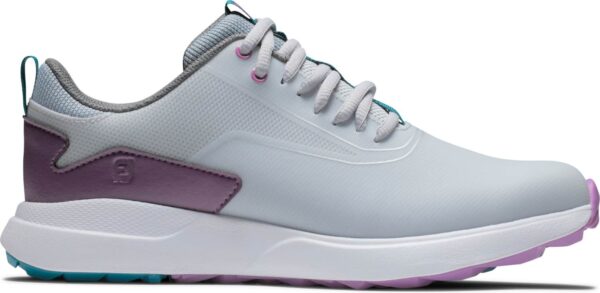 Footjoy Performa Vandtætte Dame Golfsko Uden Spikes - Grey/White/Purple - Str. 36 1/2 Normal