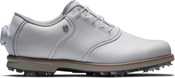 Footjoy Premiere Series (2024) BOA Vandtætte Dame Golfsko Med Spikes - All White - Str. 36 1/2 Normal