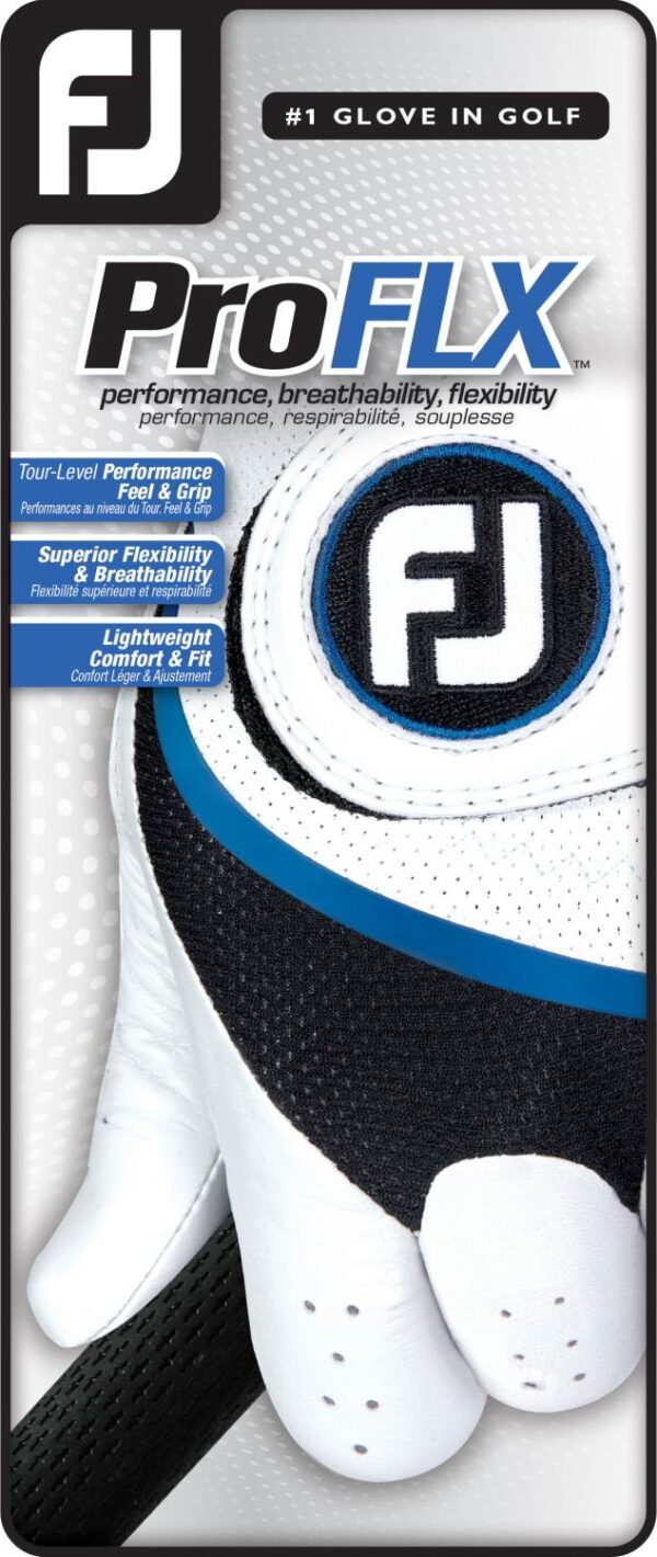 Footjoy Pro FLX Læder Dame Golfhandske - Pearl - Venstre - Str. M