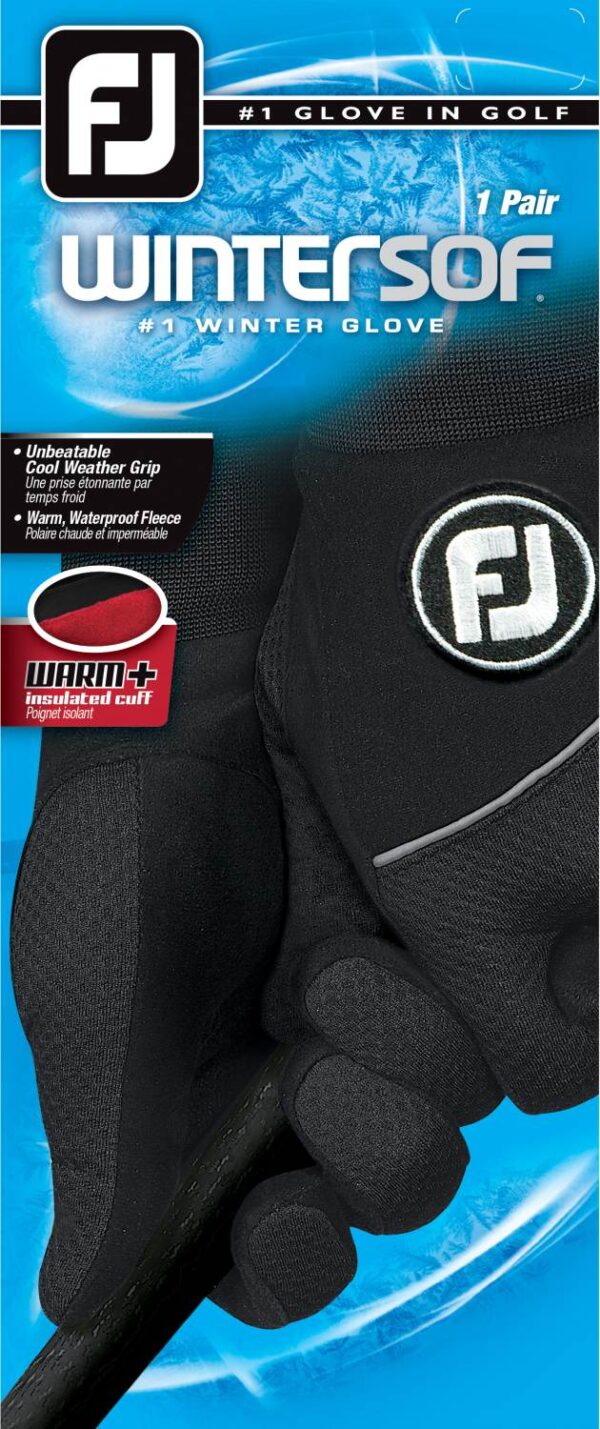 Footjoy Wintersof Vinter Dame Golfhandske - Black - Par - Str. M / L