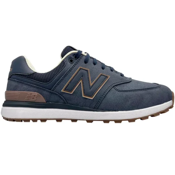 New Balance Herre 574 GREENS V2 Golfsko - Navy / Gum