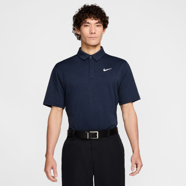 Nike Tour Dri-FIT Jacquard-golfpolo til mænd - blå