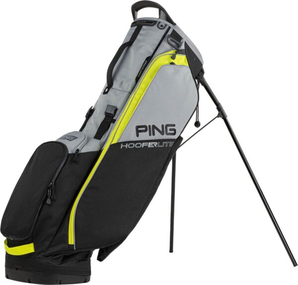 Ping Hoofer Lite Bærebag - Black/Iron/Neon Yellow