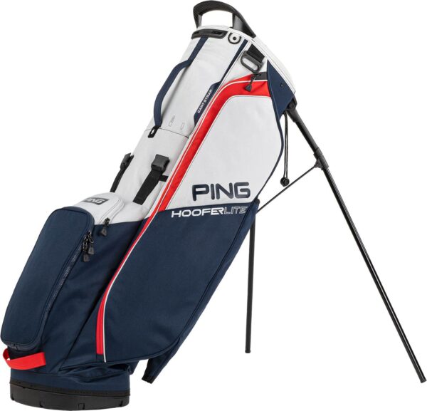 Ping Hoofer Lite Bærebag - Navy/Platinum/Red