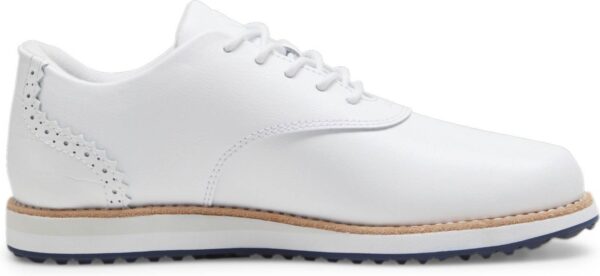 Puma Avant Vandtætte Dame Golfsko Uden Spikes - Puma White/Deep Navy/Sand Dune - Str. 36 Normal