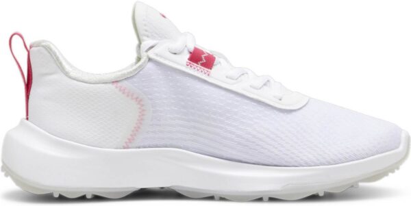 Puma Fusion Crush Sport Vandtætte Dame Golfsko Uden Spikes - Puma White/Garnet Rose - Str. 36 Normal