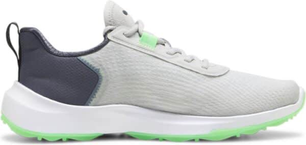 Puma Fusion Crush Sport Vandtætte Herre Golfsko Uden Spikes - Ash Gray/Strong Gray/Fluro Green Pes - Str. 44 1/2 Normal