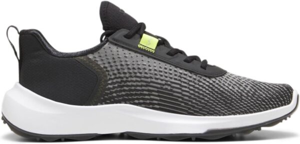 Puma Fusion Crush Sport Vandtætte Herre Golfsko Uden Spikes - Puma Black/Electric Lime - Str. 44 1/2 Normal