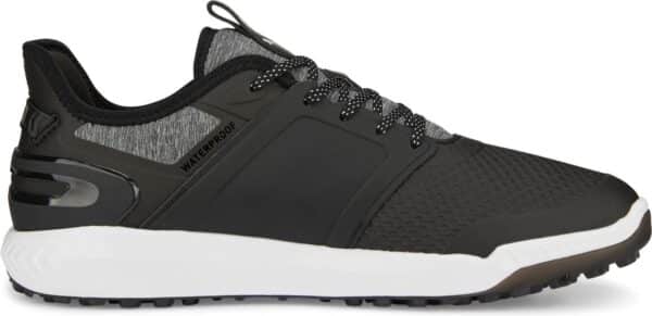 Puma Ignite Elevate Vandtætte Herre Golfsko Uden Spikes - Puma Black/Puma Silver - Str. 44 1/2 Normal