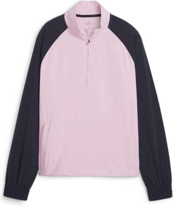 Puma Lightweight 1/4 Zip Shell (2024) Dame Jakke - Pink Icing/Deep Navy - Str. L