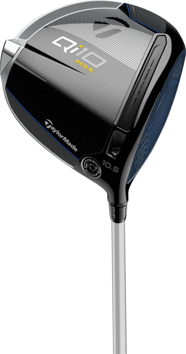 Taylormade Qi10 MAX Dame Driver - Sort/Blå - Højre - 10.5° - Fujikura Speeder NX TCS 40 Dame Grafit