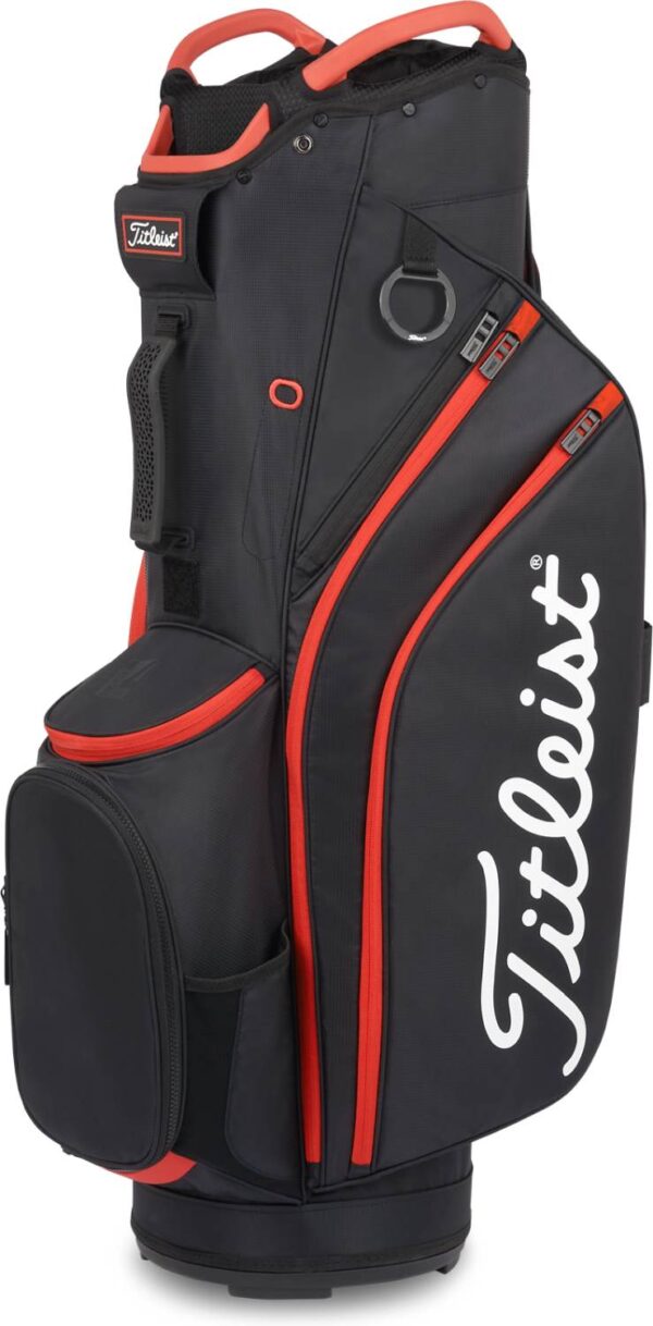 Titleist Cart 14 (2023) Vognbag - Black/Black/Red