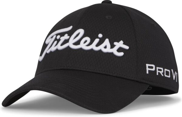 Titleist Tour Elite Herre Kasket - Black/White - Str. L / XL