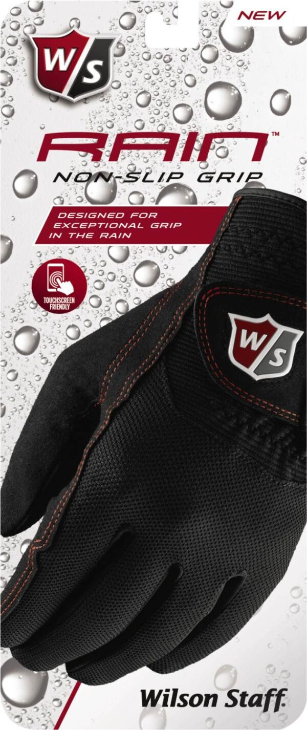 Wilson Staff Rain Regnvejr Dame Golfhandske - Sort - Par - Str. L