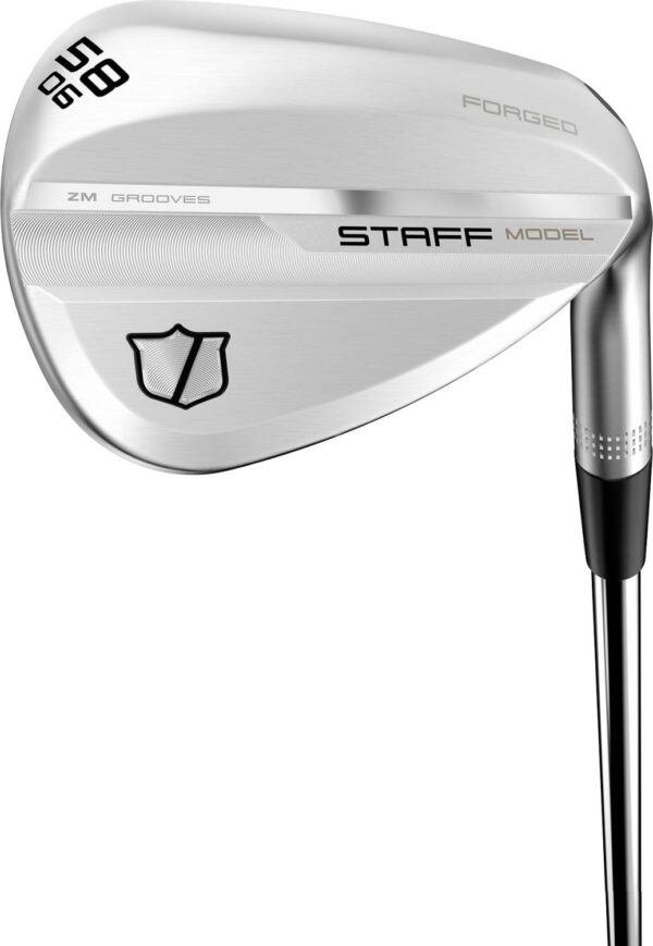 Wilson Staff Staff Model ZM Herre Gap Wedge - Chrome - Venstre - 52.0° / 08° / ZM - True Temper Dynamic Golf Spinner 115 Stiff S200 Stål