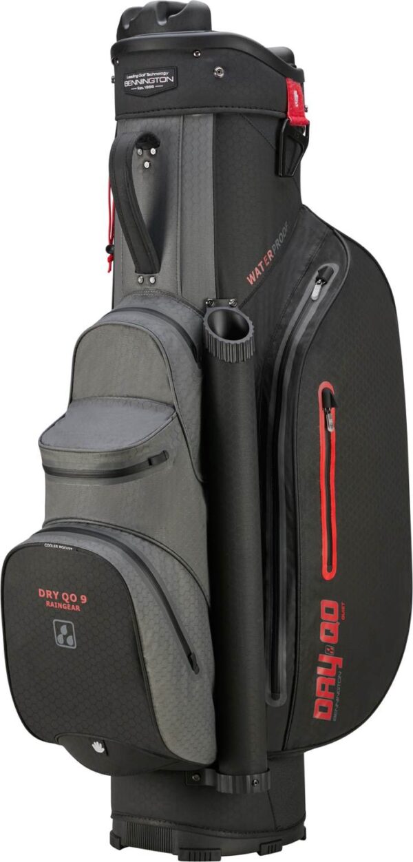 Bennington QO9 Vandtæt Vognbag - Black/Canon Grey/Red