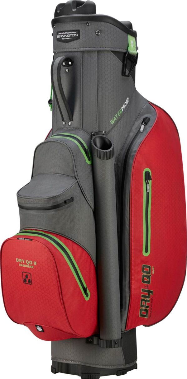 Bennington QO9 Vandtæt Vognbag - Canon Grey/Red/Lime