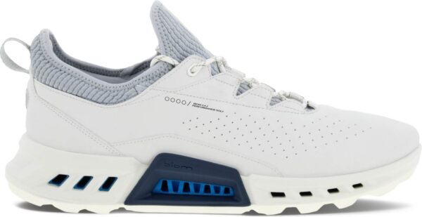 Ecco Biom C4 Vandtætte Herre Golfsko Uden Spikes - White/Concrete - Str. 39 Normal