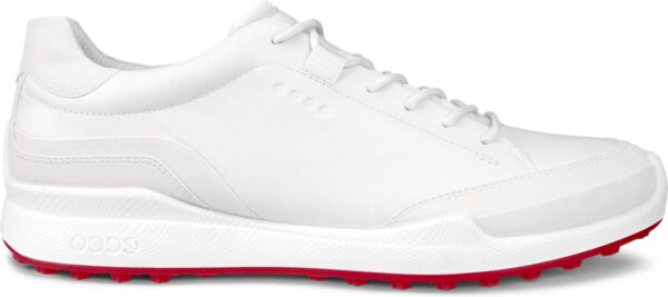 Ecco Biom Hybrid (2025) Vandtætte Herre Golfsko Uden Spikes - White/White - Str. 39 Normal