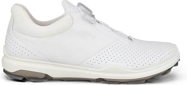 Ecco Biom Hybrid 3 (2025) BOA Vandtætte Herre Golfsko Uden Spikes - White - Str. 39 Normal