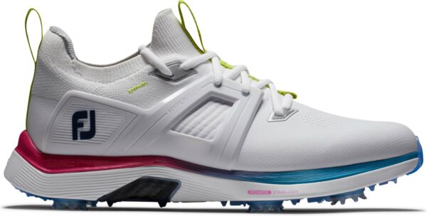 Footjoy HyperFlex Carbon (2023) Vandtætte Herre Golfsko Med Spikes - White/Blue/Purple - Str. 39 Normal