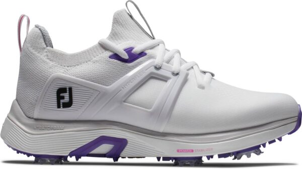 Footjoy Hyperflex Dame Golfsko Med Spikes - White/White/Grey - Str. 36 1/2 Normal