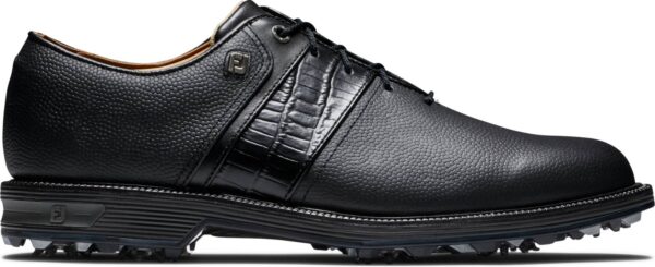 Footjoy Premiere Packard Vandtætte Herre Golfsko Med Spikes - Black - Str. 39 Normal