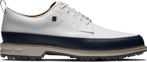 Footjoy Premiere Series Field LX Vandtætte Herre Golfsko Med Spikes - White/Navy/Grey - Str. 39 Normal