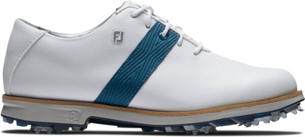 Footjoy Premiere Series Vandtætte Dame Golfsko Med Spikes - White/Blue - Str. 37 Normal